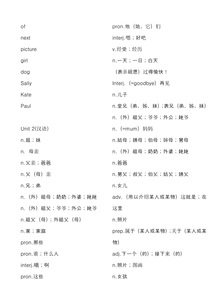 2012年新版新目标七年级英语单词检测units 1-7.doc_第4页