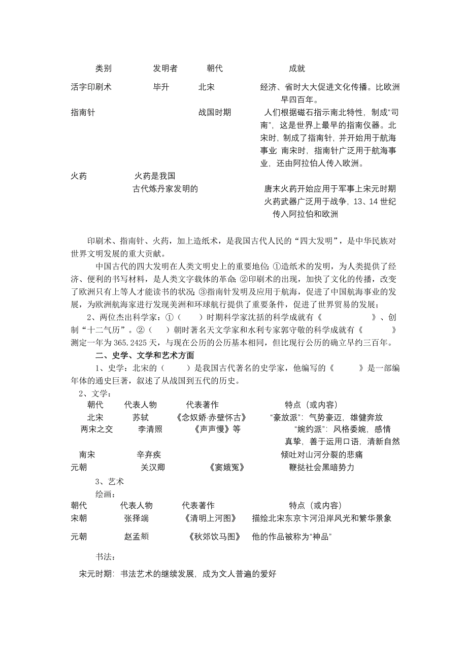 七年级下册历史填空题.doc_第4页