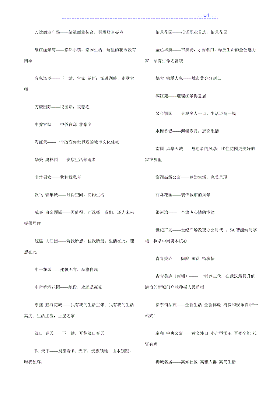 房地产广告语大全_第4页