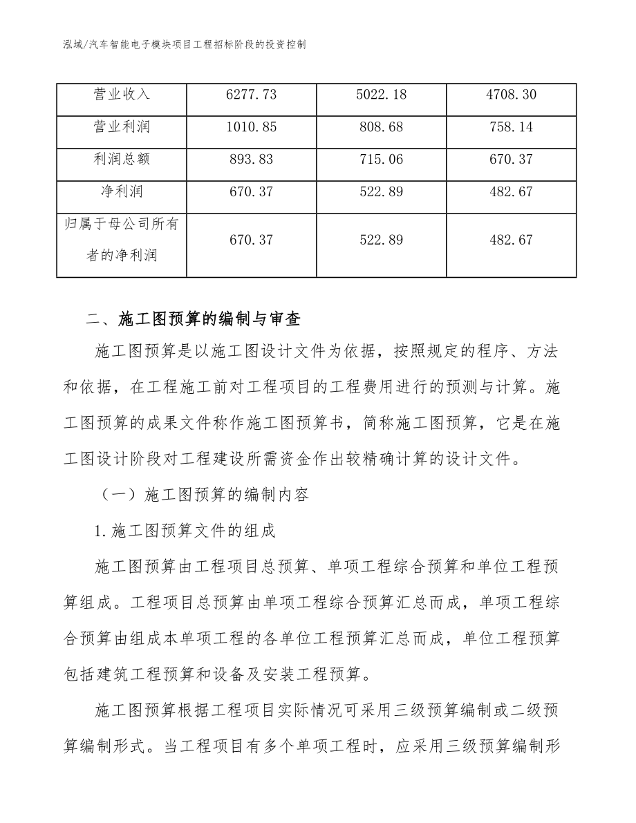 汽车智能电子模块项目工程招标阶段的投资控制【参考】_第3页