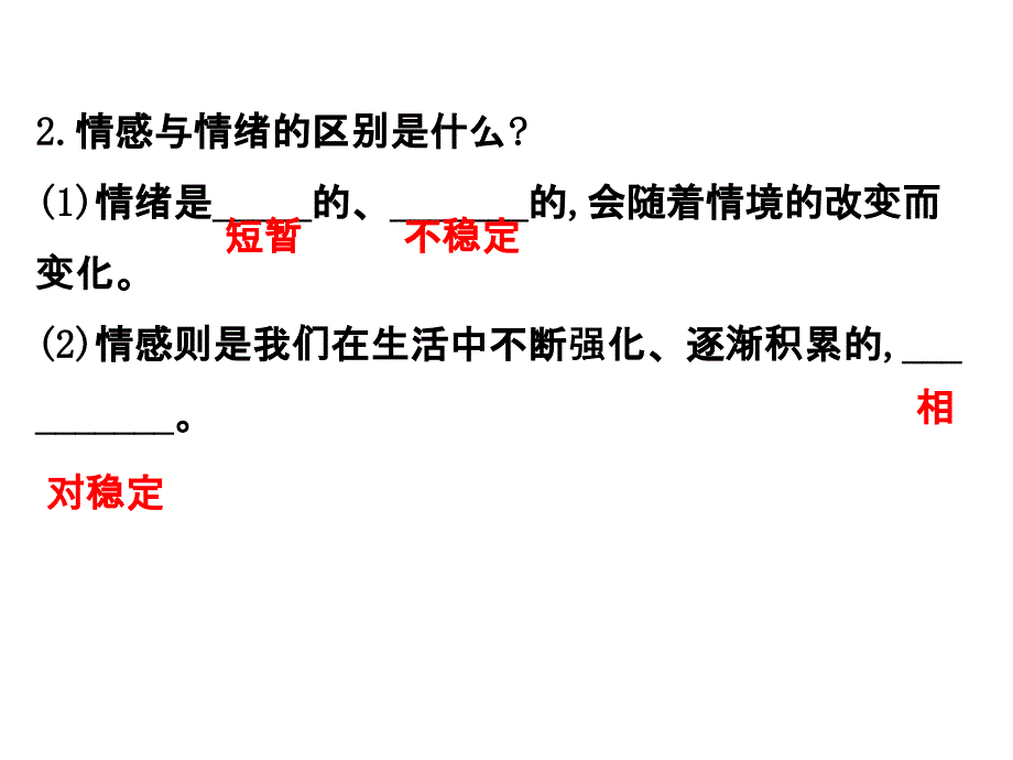 人教版七年级下册政治课件：2.5.1 我们的情感世界_第4页