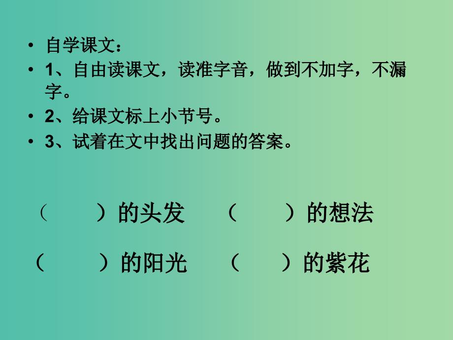 二年级语文上册《送给奶奶的阳光》课件 冀教版_第2页