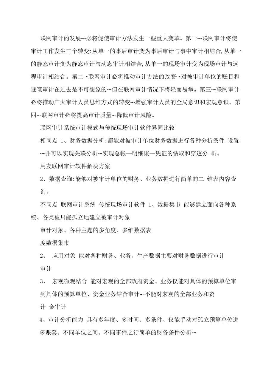 《用友联网审计软件解决方案》_第5页