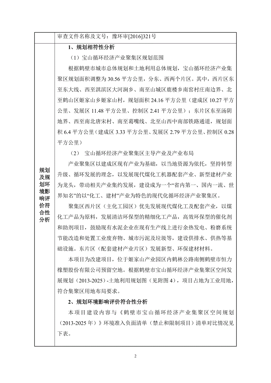 鹤壁市恒力橡塑股份有限公司年产1.5万吨橡胶硫化促进剂M技术改造项目环境影响报告.doc_第3页