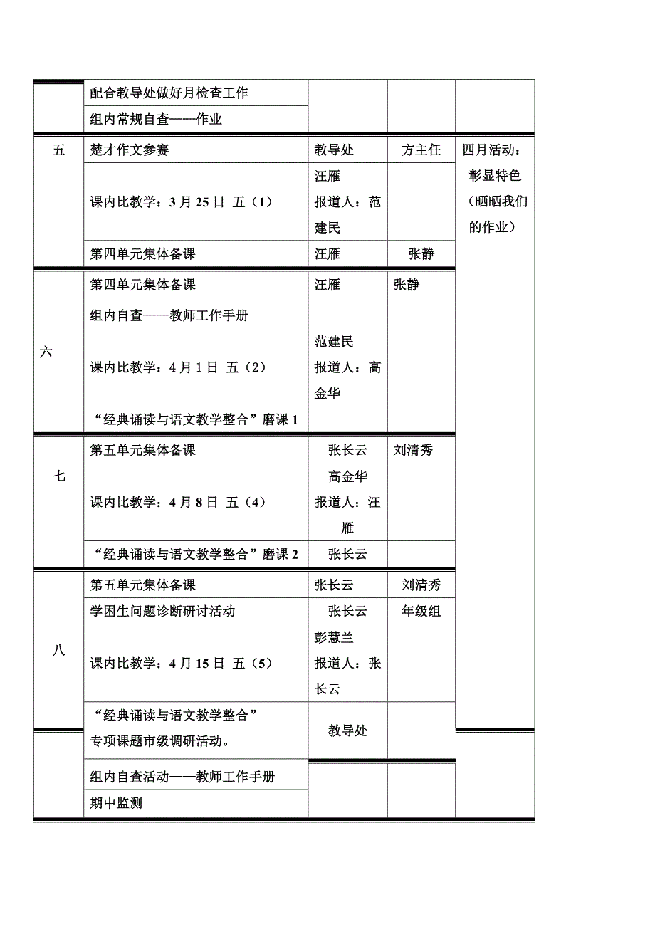 光谷二小五下语文备课组计划(教育精品)_第4页