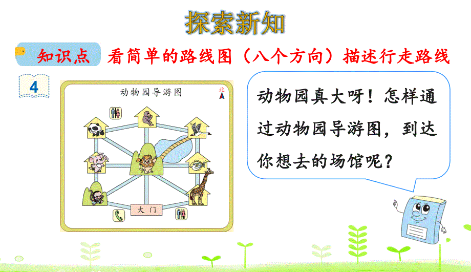 三年级下册数学ppt课件-简单的路线图-人教版_第4页