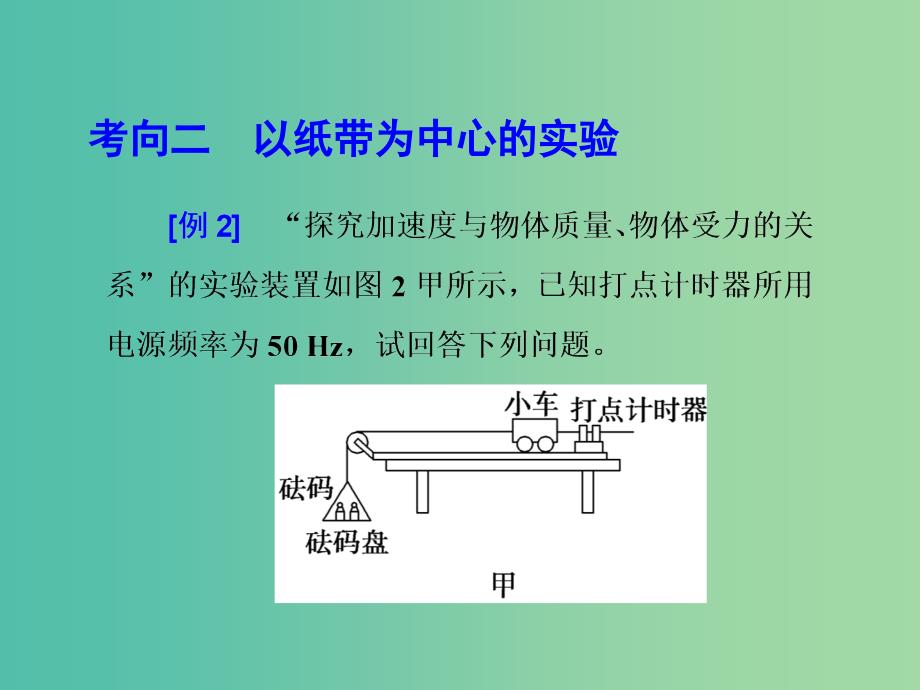 2019届高考物理二轮复习第二部分热点专题九力学实验课件.ppt_第5页