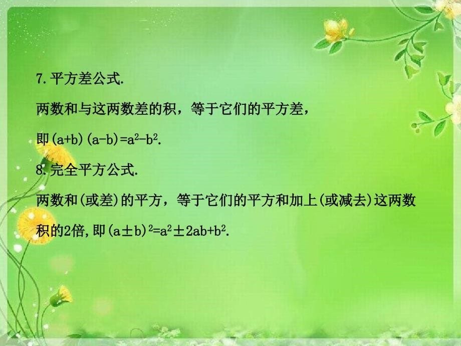 七年级数学下册第2章整式的乘法单元复习习题课件新版湘教版_第5页