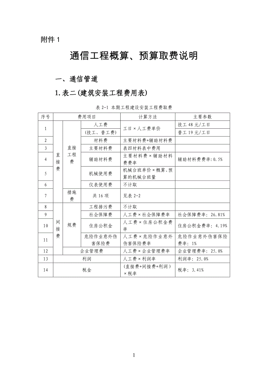 通信建设工程概算、预算取费说明.doc_第1页