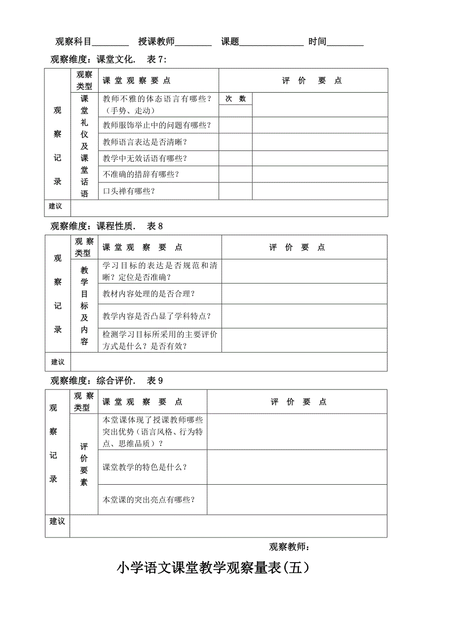 课程量表修改稿小学语文组_第4页