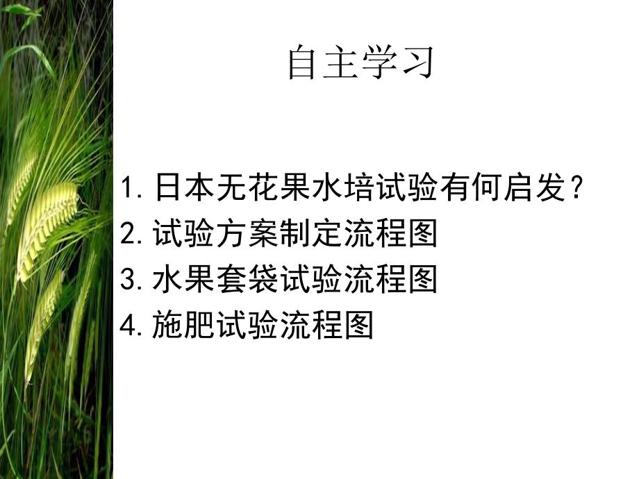 三章二绿色食品栽培试验方案与实施及大樱桃栽培技术2P_第3页