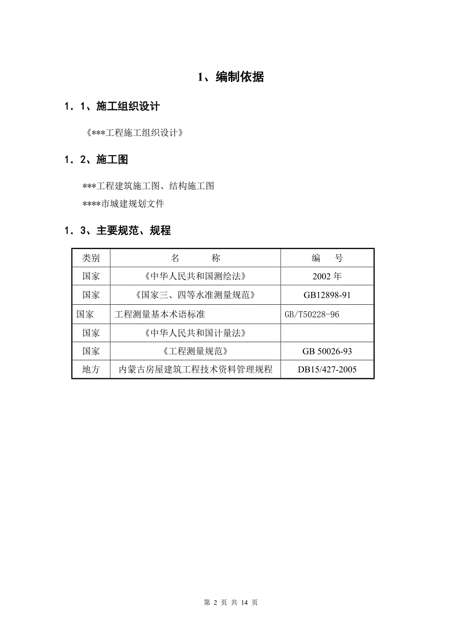 《施工方案》内蒙古某博物馆测量工程施工方案_第2页