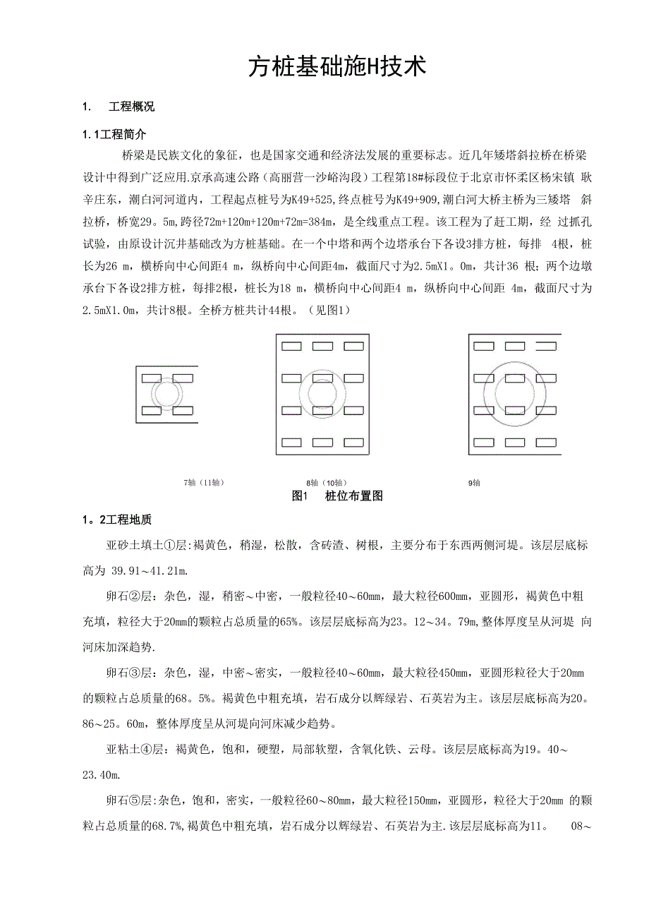 方桩基础施工方案_第1页