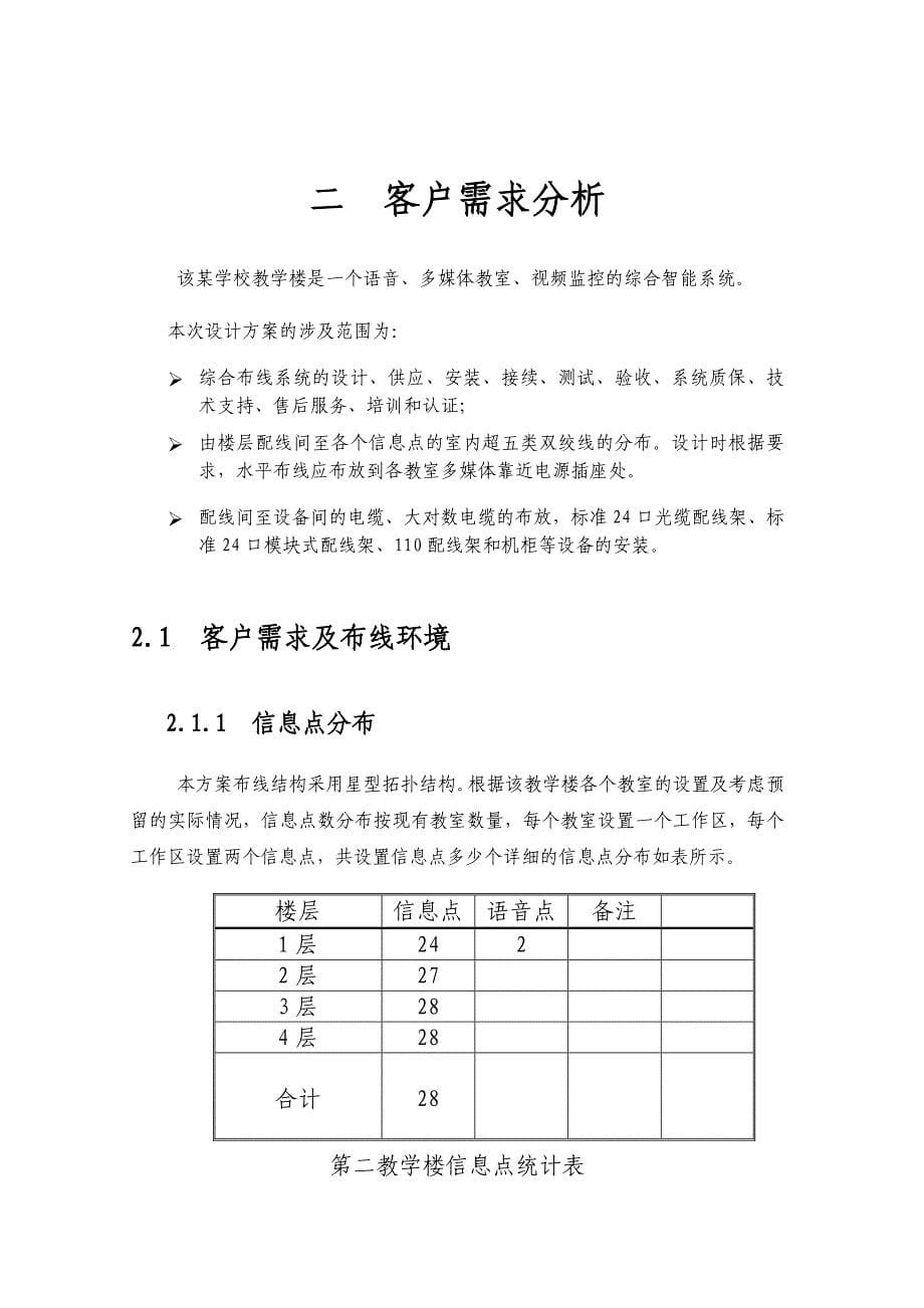 某学校综合布线方案_第5页