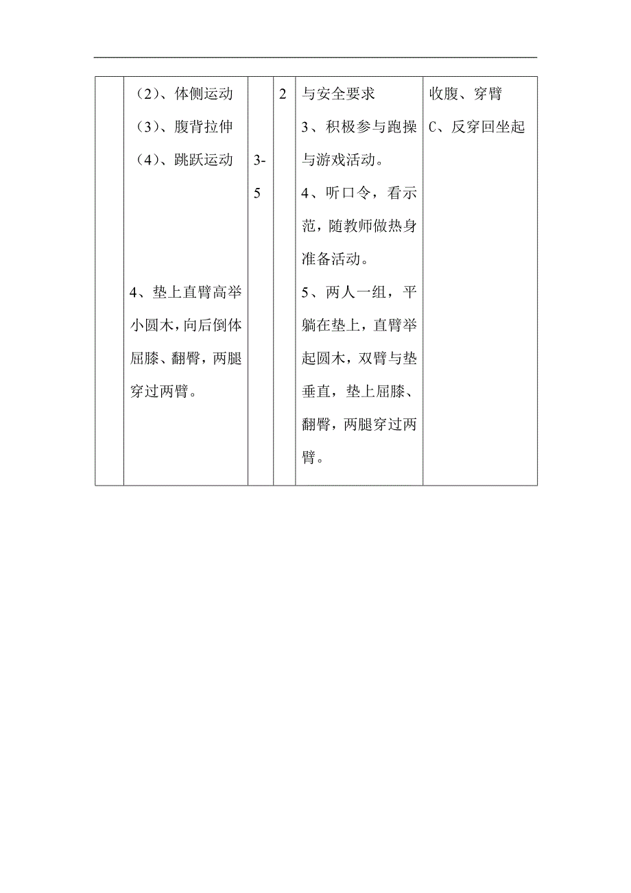 小学体育与健康六年级上册《低单杠——穿臂前后翻》教学设计（表格式）_第3页