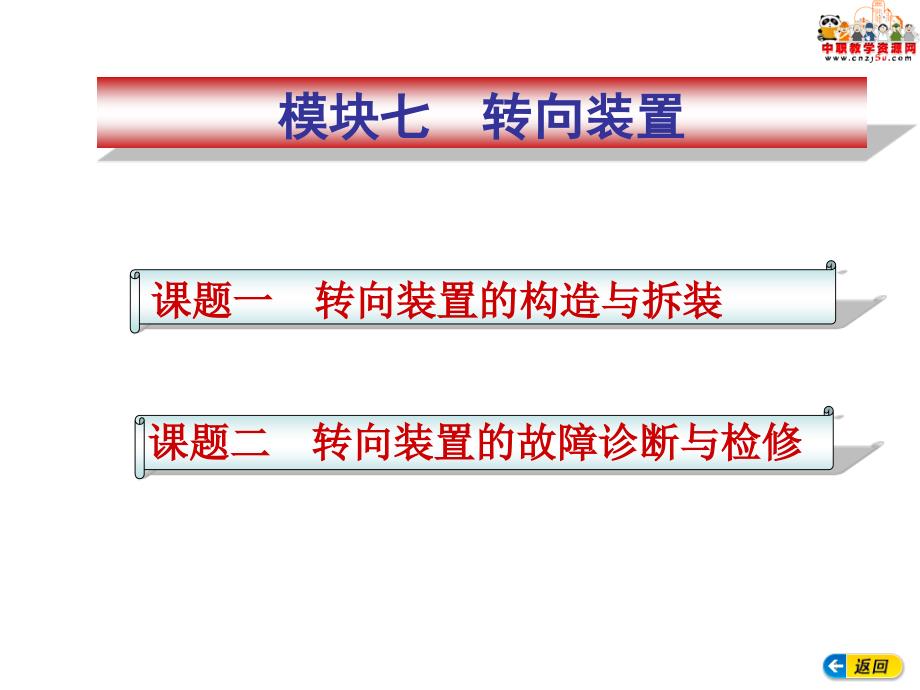 汽车底盘构造与维修劳动版课件7.2转向装置的故障诊断与检修_第1页