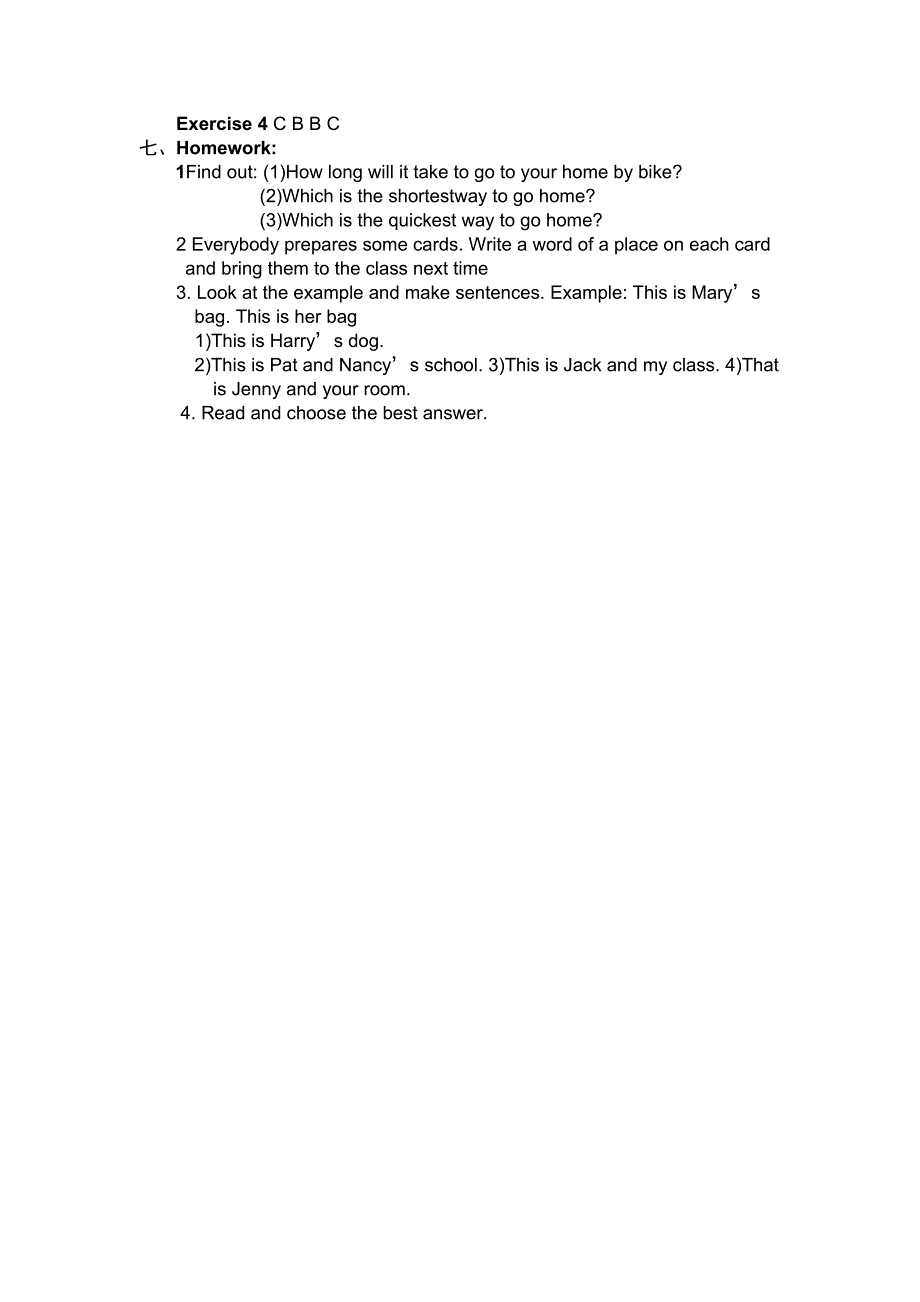 剑桥少儿英语二级教案剑桥少儿英语二级上Unit1Whereareyougoing_第3页