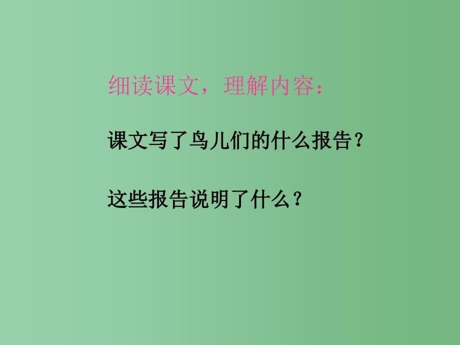 三年级语文下册 第4单元 16《鸟儿的侦察报告》课件4 语文S版_第5页