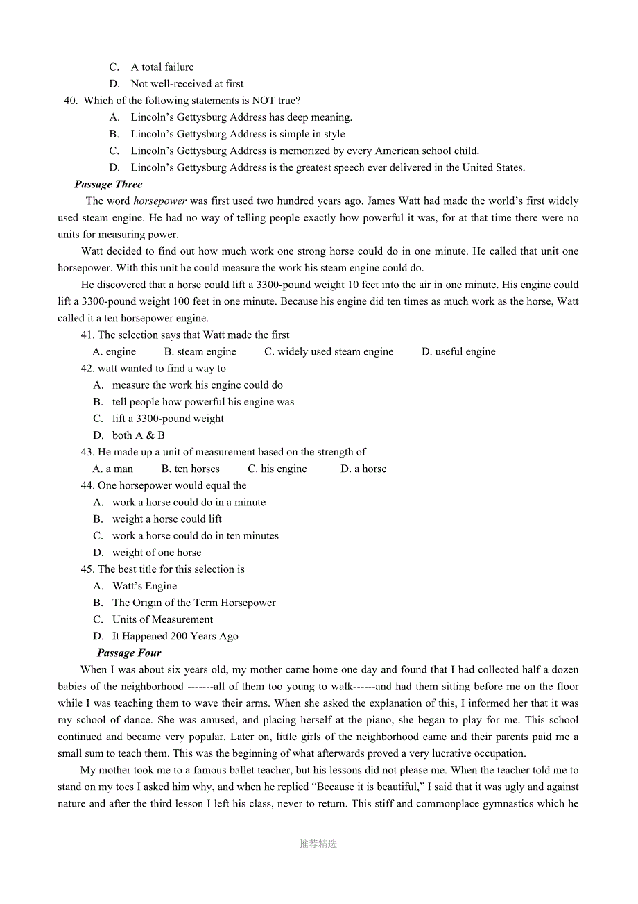 大学英语三EnglishTestPaper1_第4页