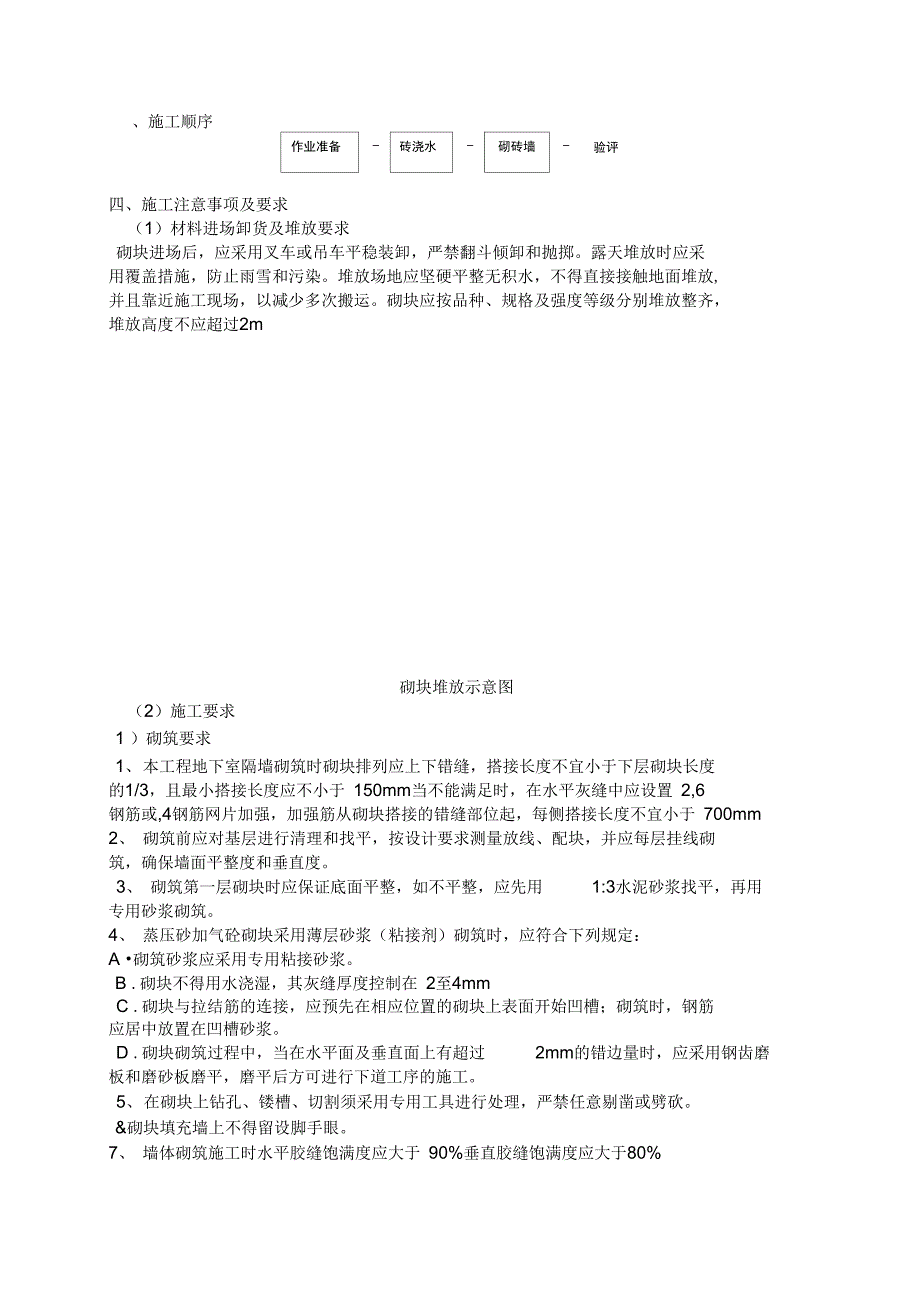 加气混凝土砌块砌筑技术交底范本_第2页