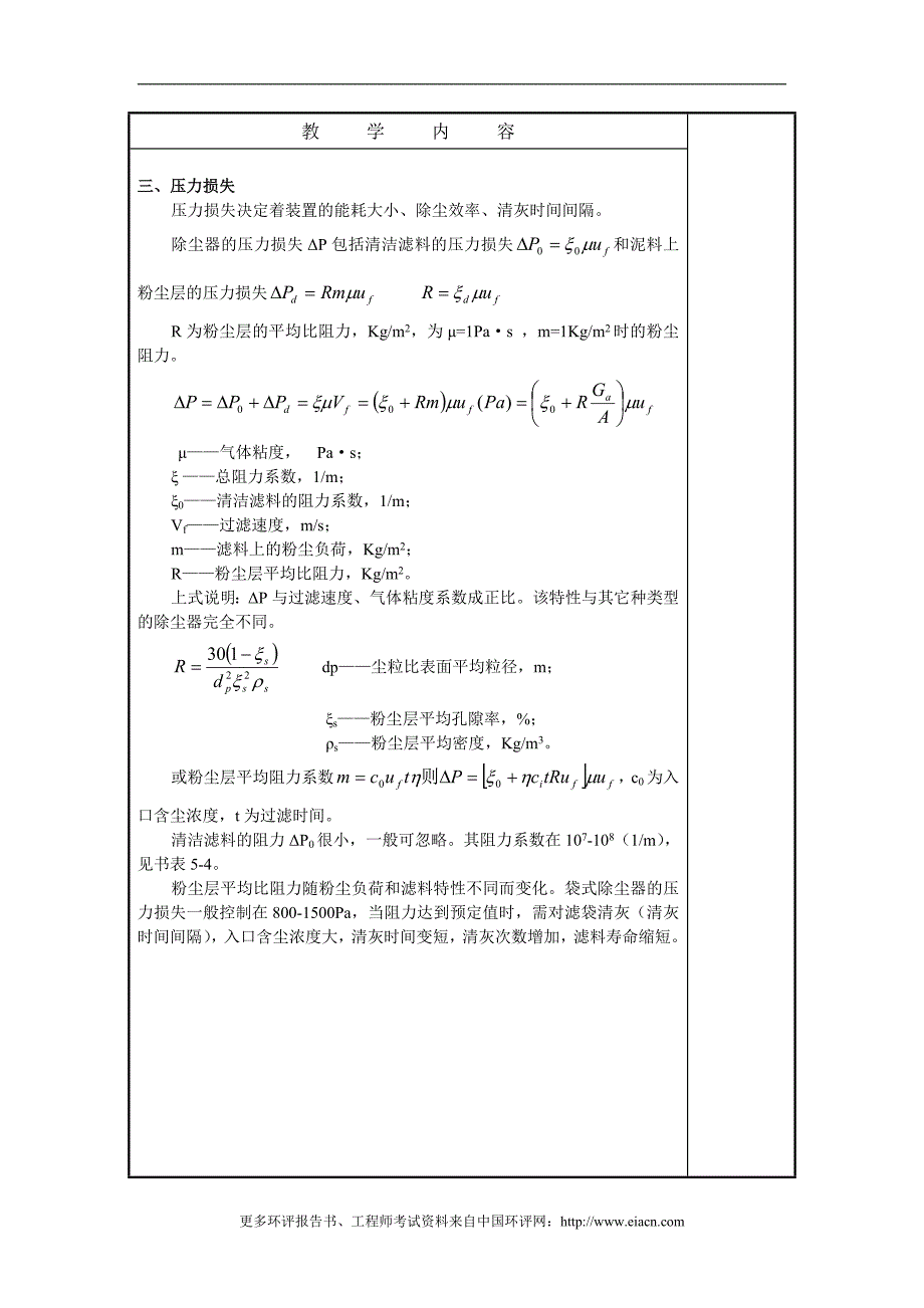 袋式除尘器大气污染控制工程课件_第4页