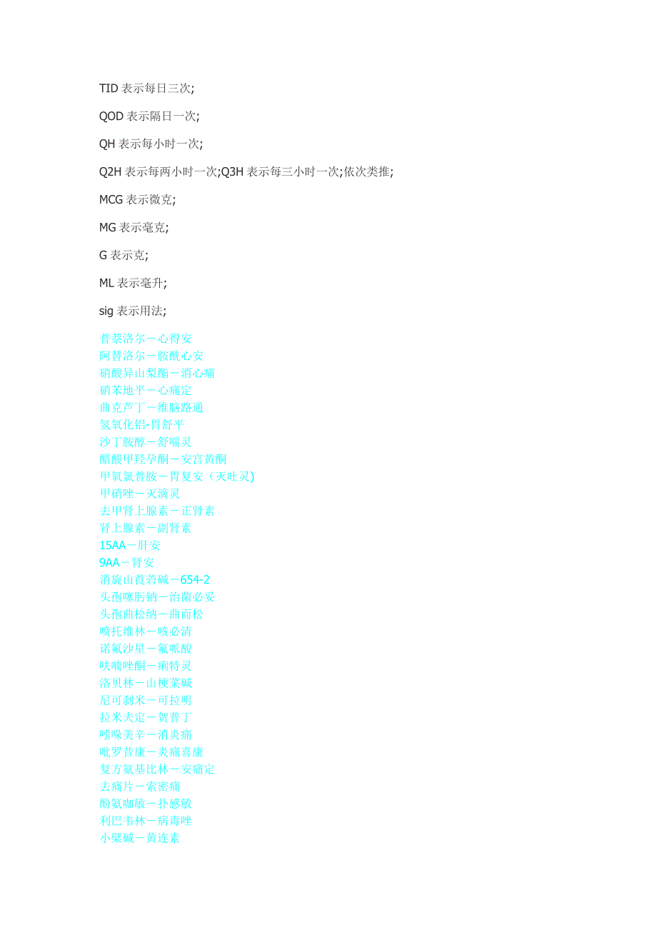 医学常用符号及常用药名.doc_第2页