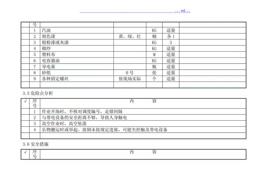 10KV电容器检修标准化作业指导书_第3页