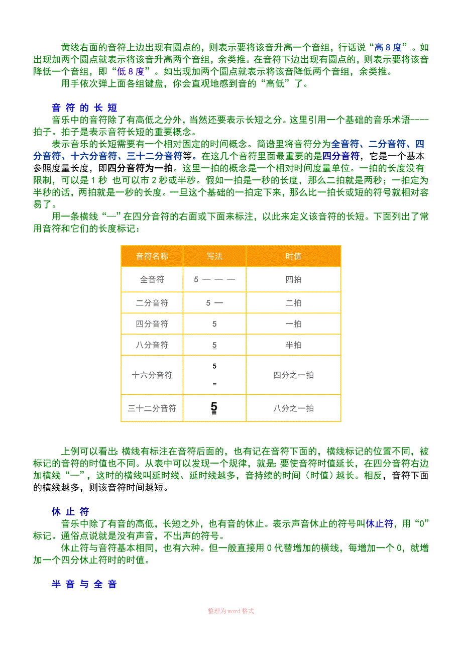 五分钟教你认识简谱和五线谱_第3页