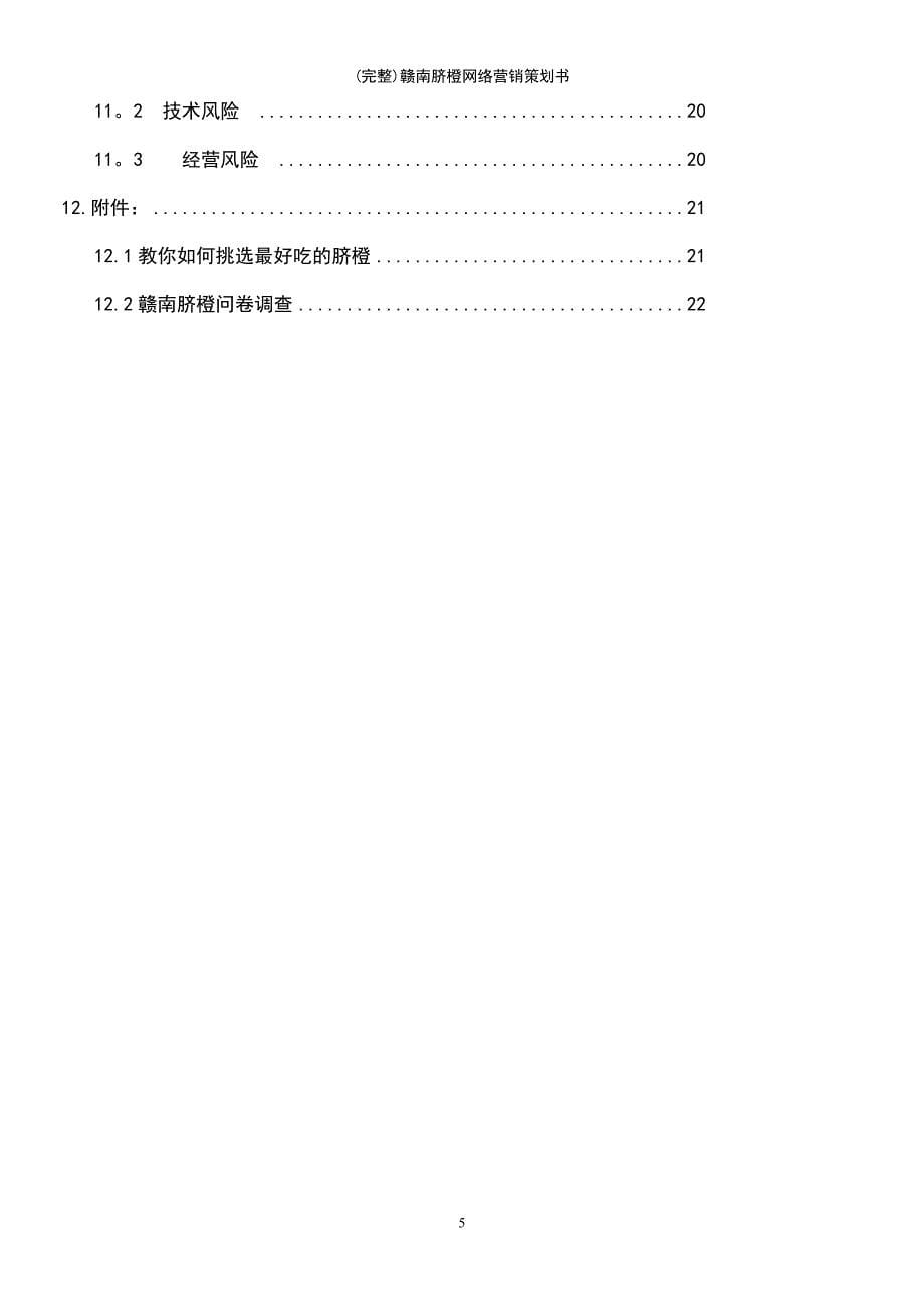 (最新整理)赣南脐橙网络营销策划书_第5页