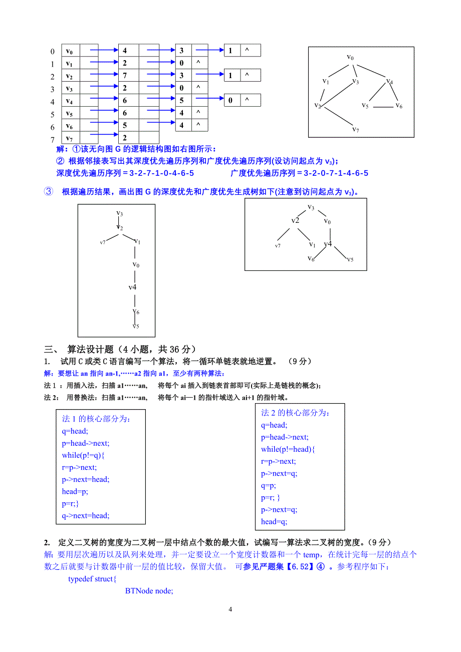 数据结构试卷和答案.doc_第4页