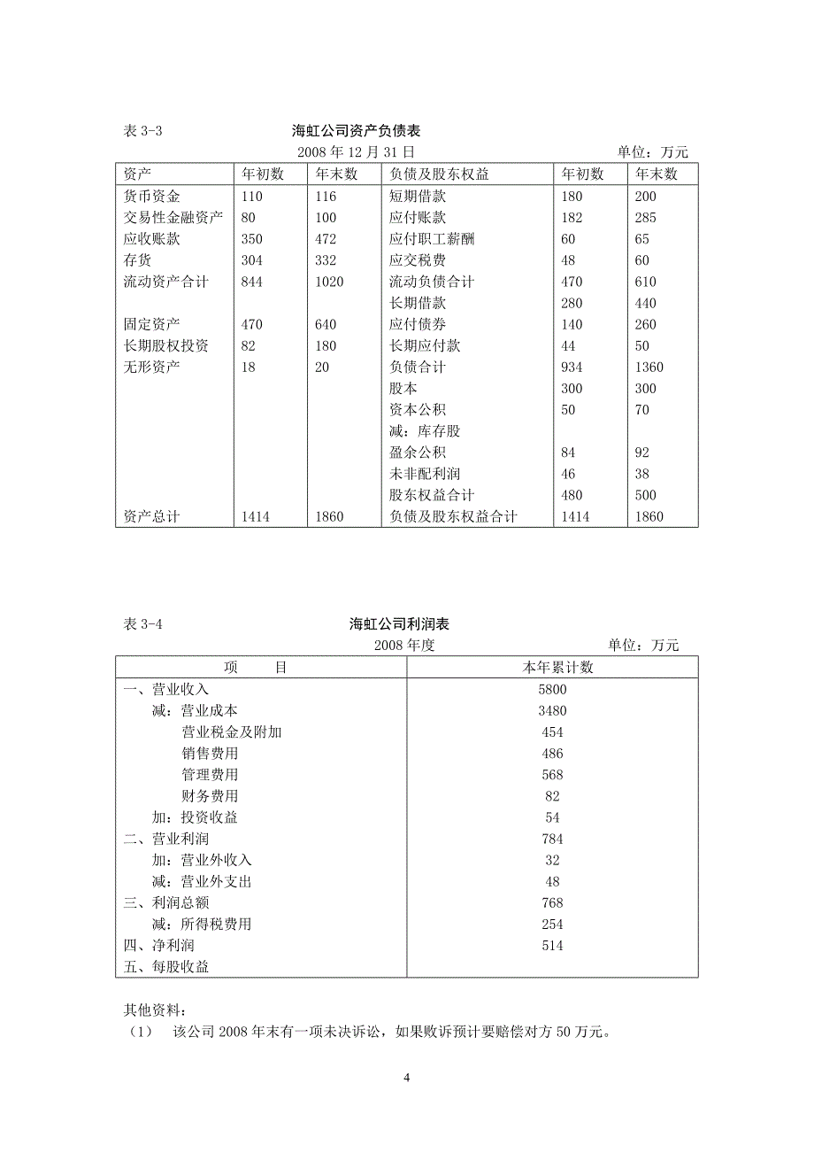 财务分析第三章练习题及答案.doc_第4页