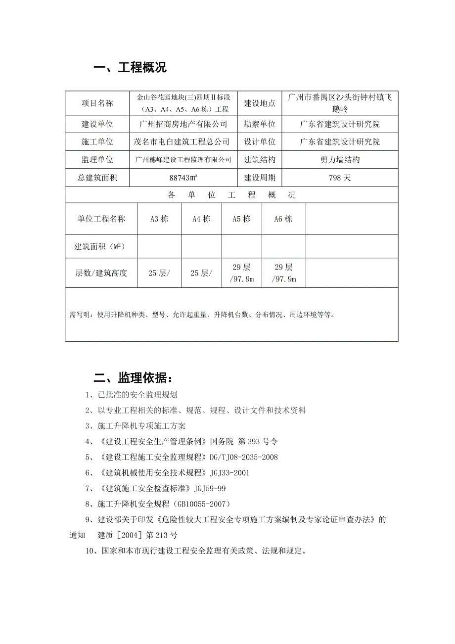 施工电梯安装与拆卸工程监理实施细则_第3页