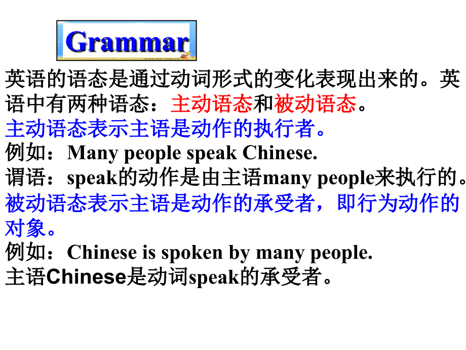 一般现在时被动语态课件_第1页