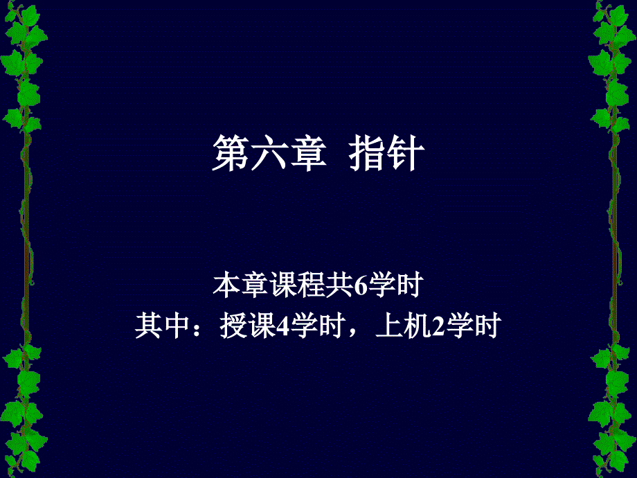 C语言N06 指针 4学时+2学时_第1页