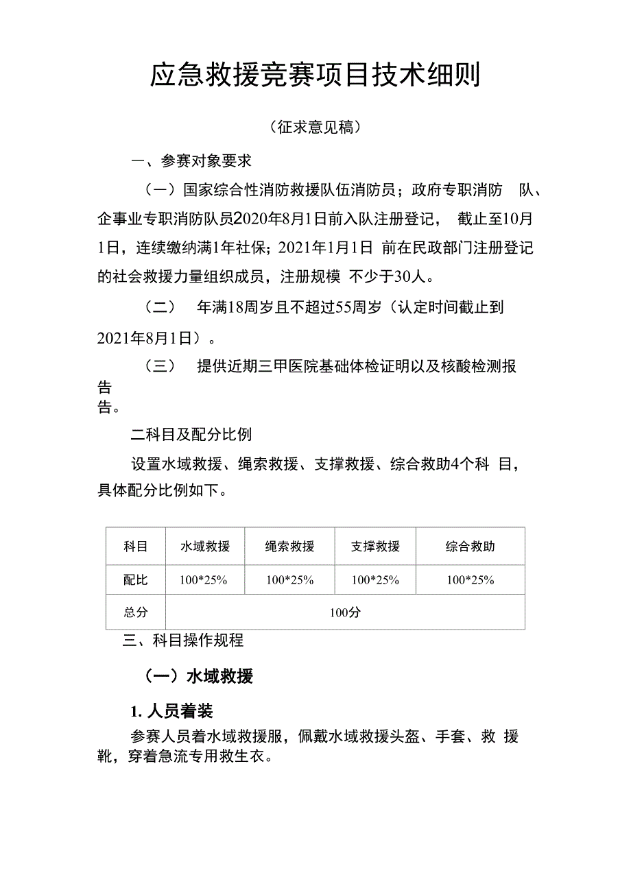 应急救援竞赛项目技术细则_第1页