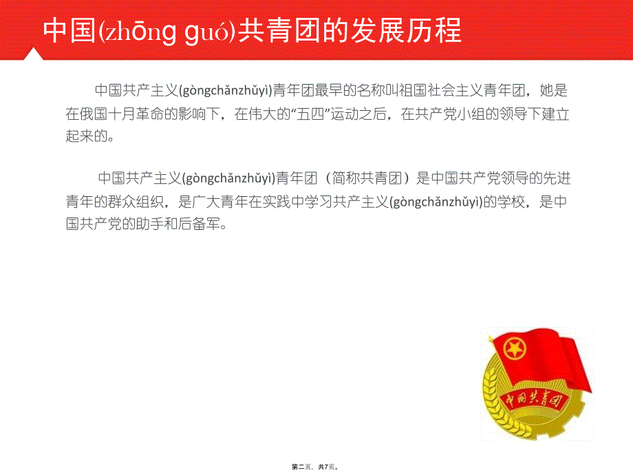 中国共青团的发展历程讲课教案_第2页