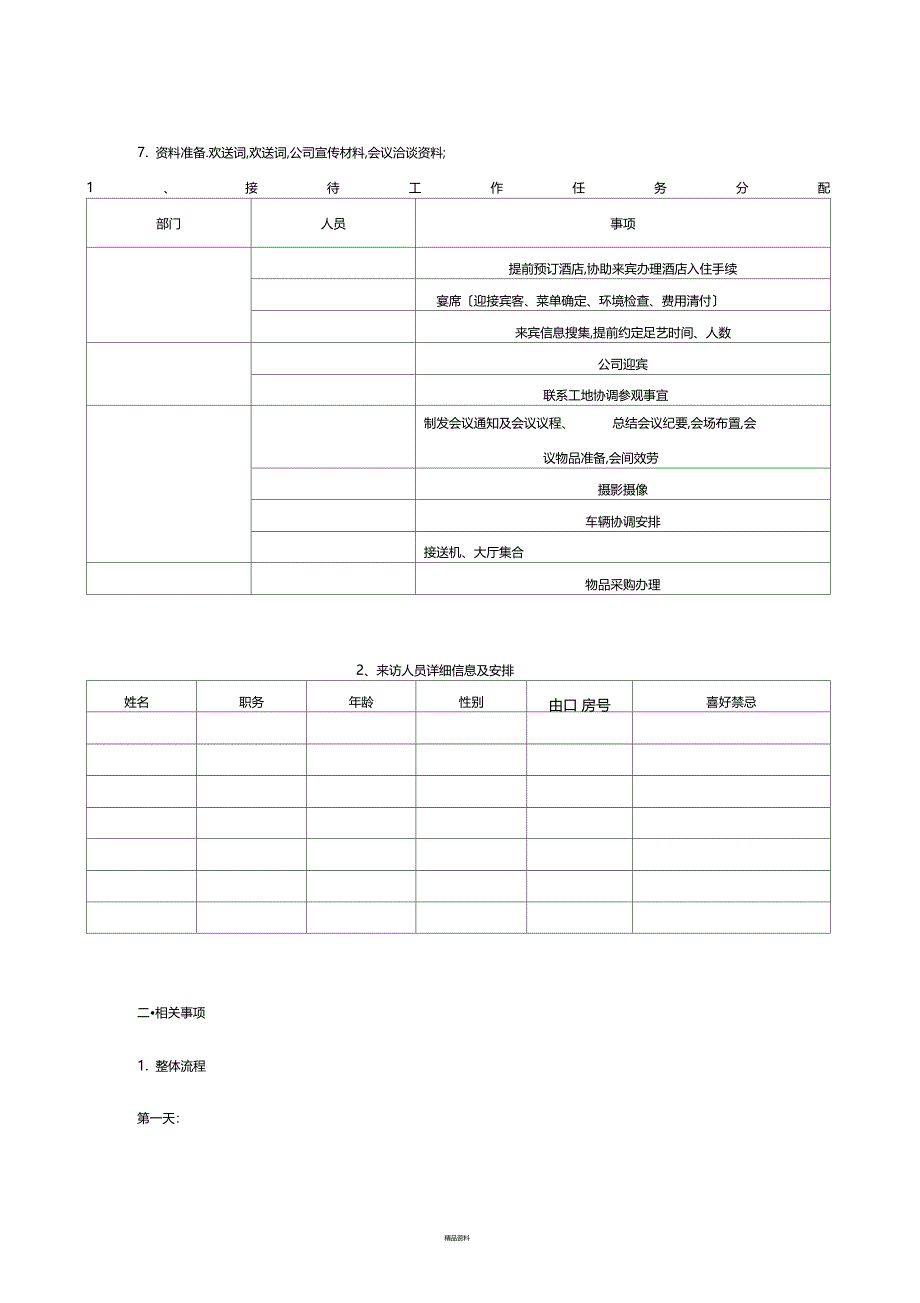 公司接待策划方案_第2页