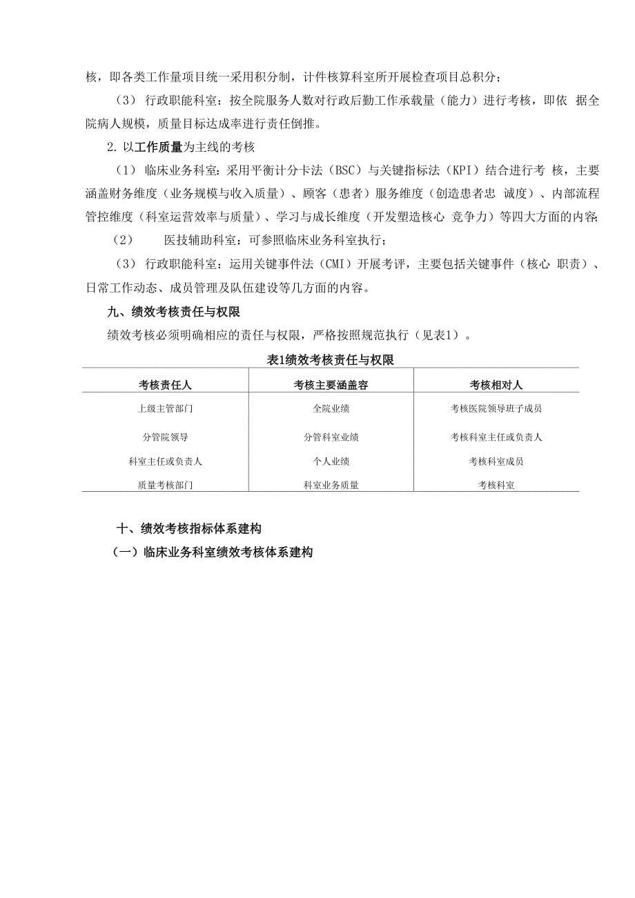 某医院绩效考核与分配方案建议案_第5页