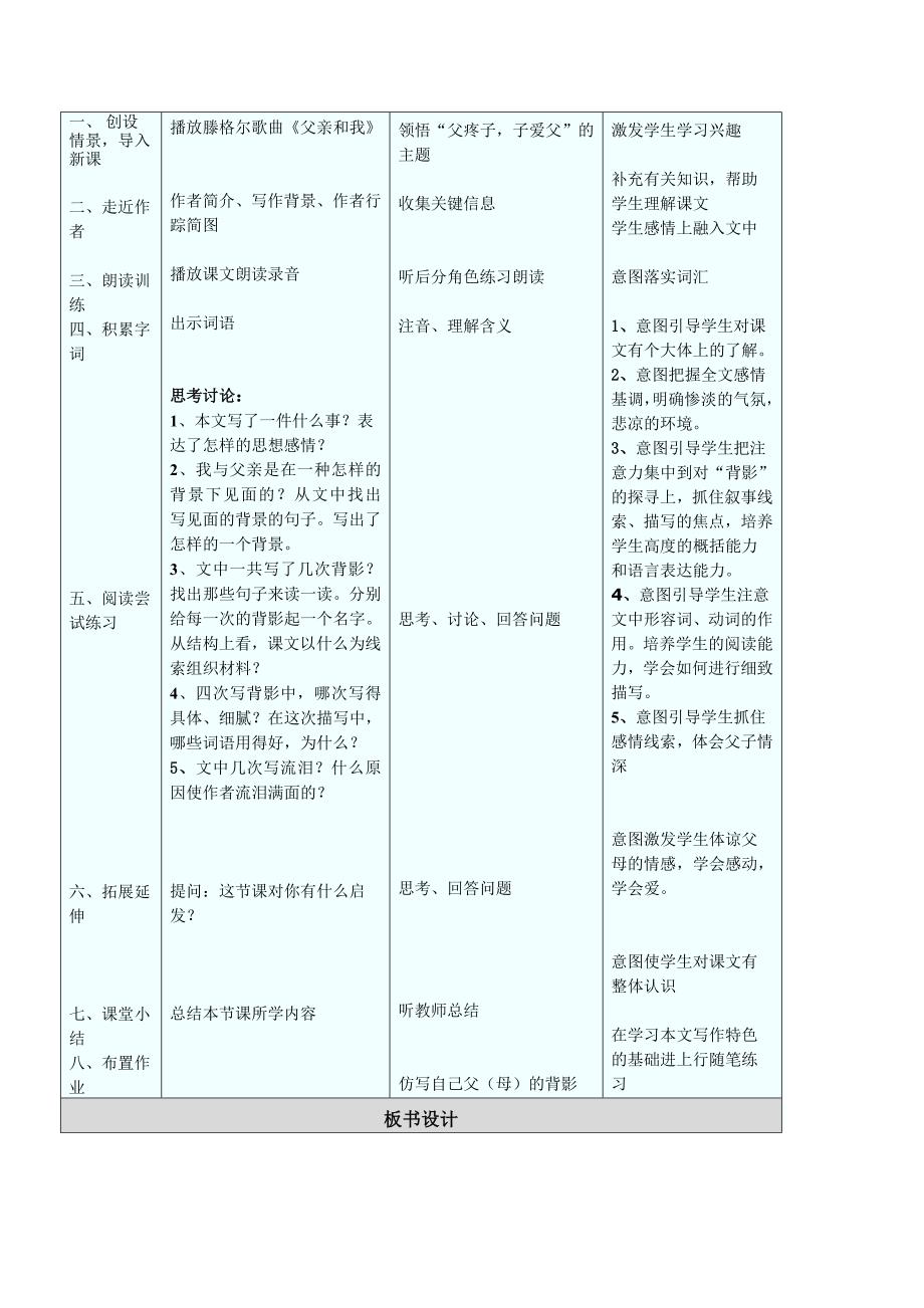 初中语文教学设计与反思_第4页