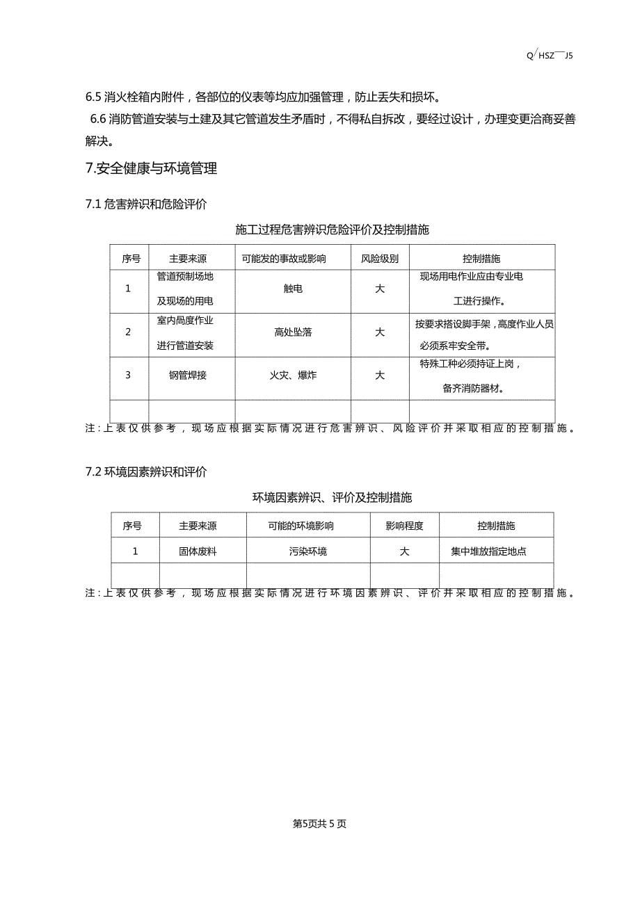 室内消火栓系统安装施工工艺标准_第5页