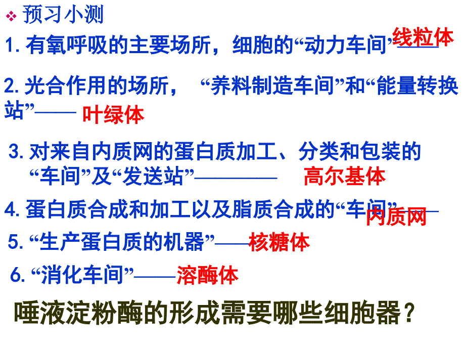 高一必修一生物细胞器课件_第2页