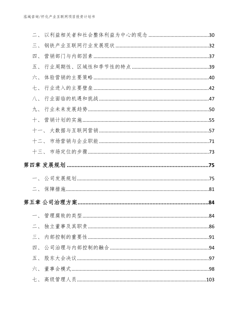 怀化产业互联网项目投资计划书（范文模板）_第3页