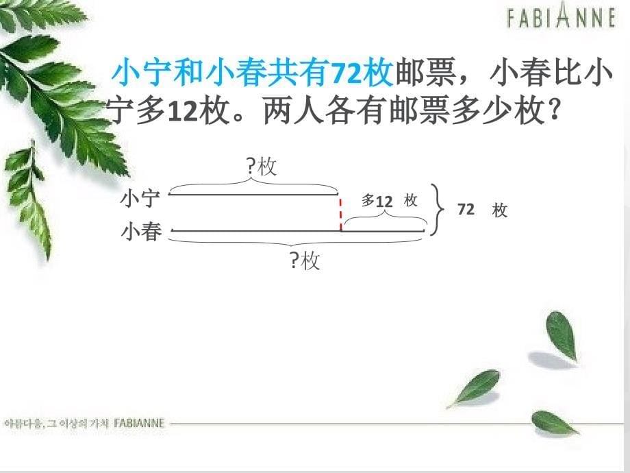 新苏教版四年级数学下册画线段图解决问题_第5页