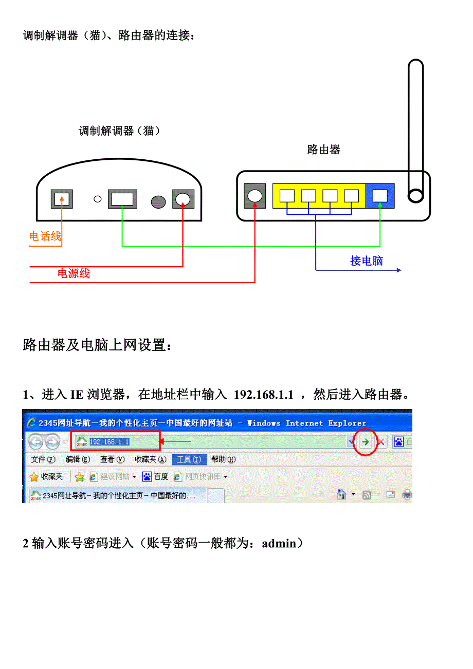 无线路由器上网设置及网络连接方法(详细图解)(精品)_第1页