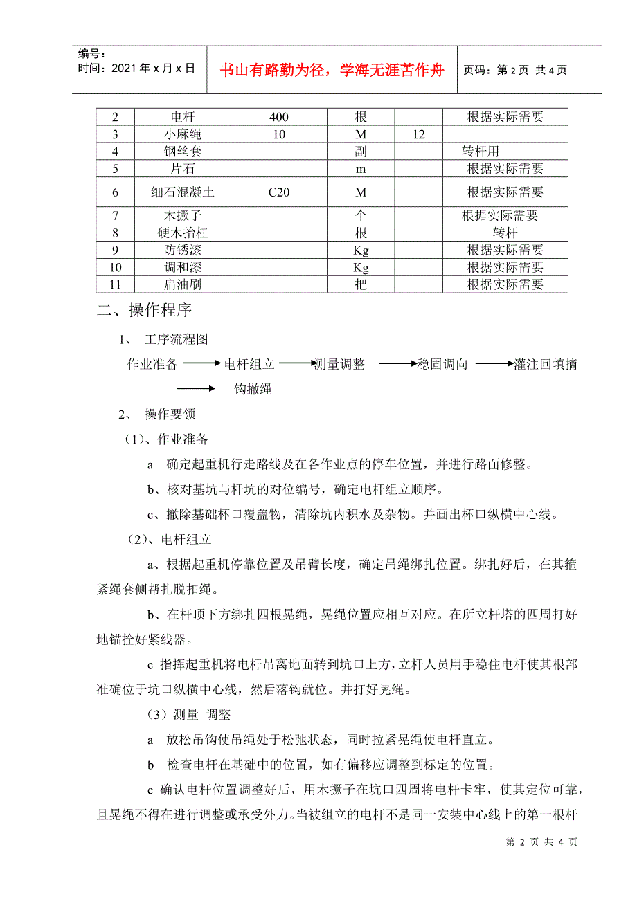 构架及支架电杆组立工艺_第2页