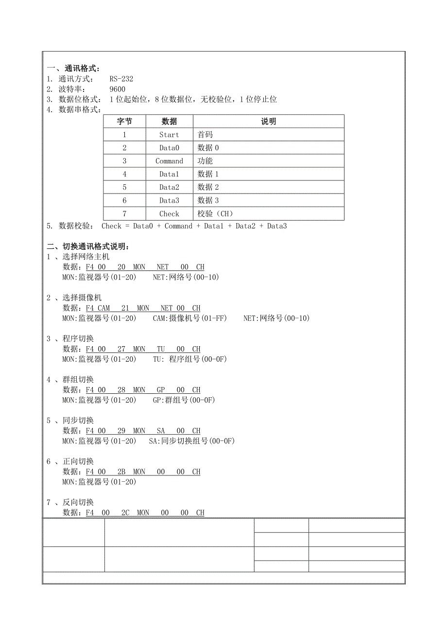 视频矩阵通讯协议(中性).doc_第2页