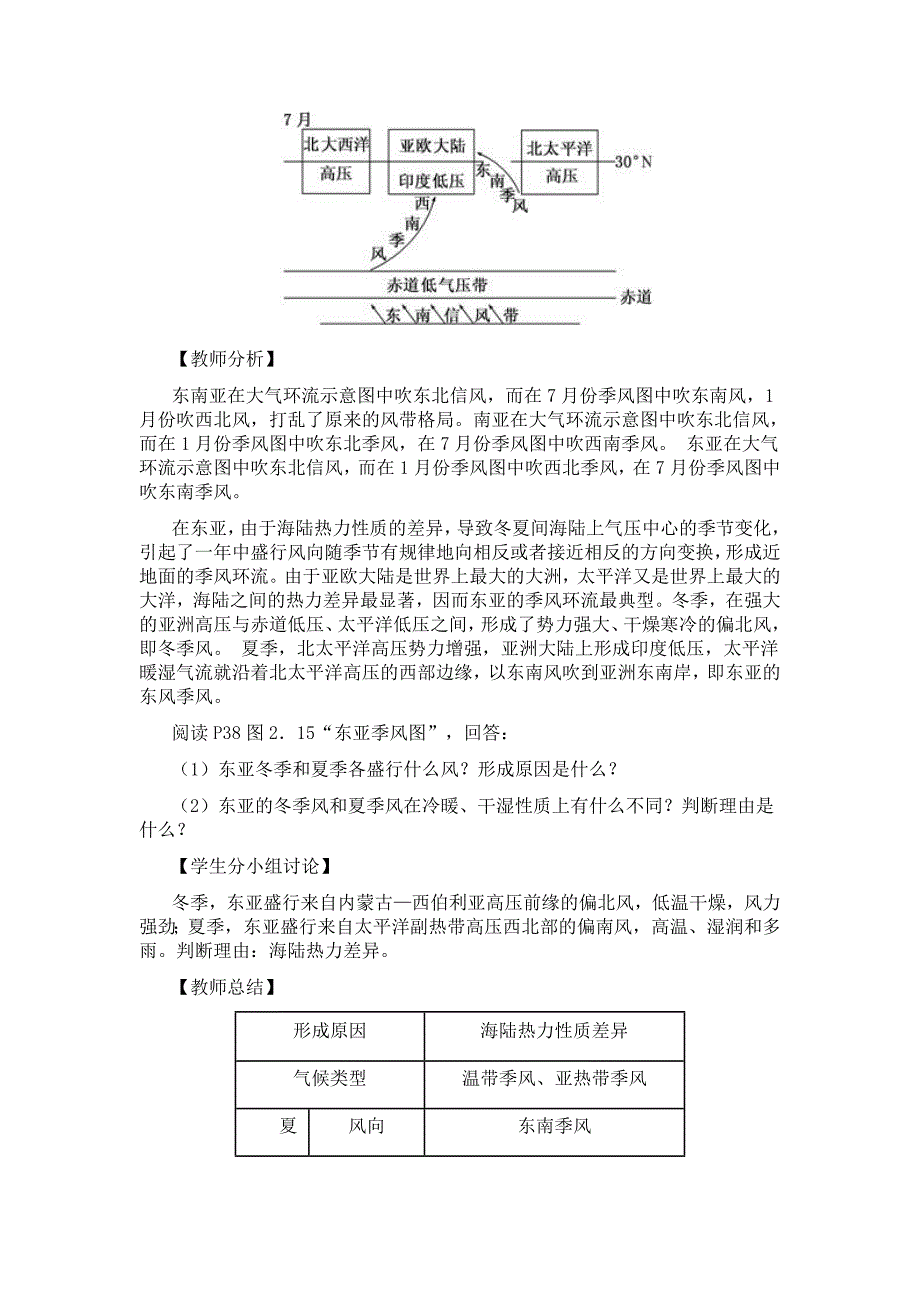 《第二节　气压带和风带》教学设计（第二课时）_第3页