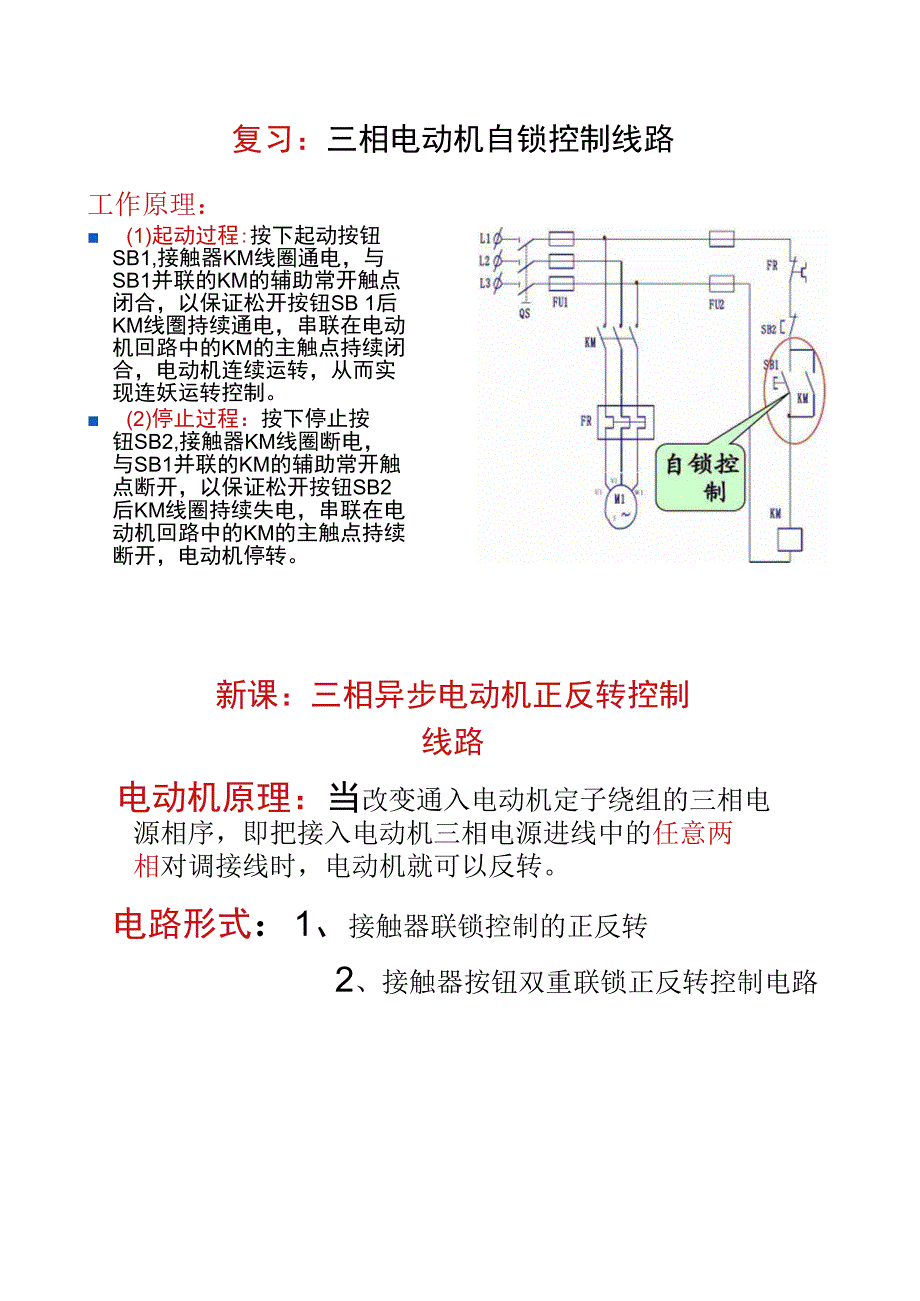 三相电动机自锁控制线路精_第1页