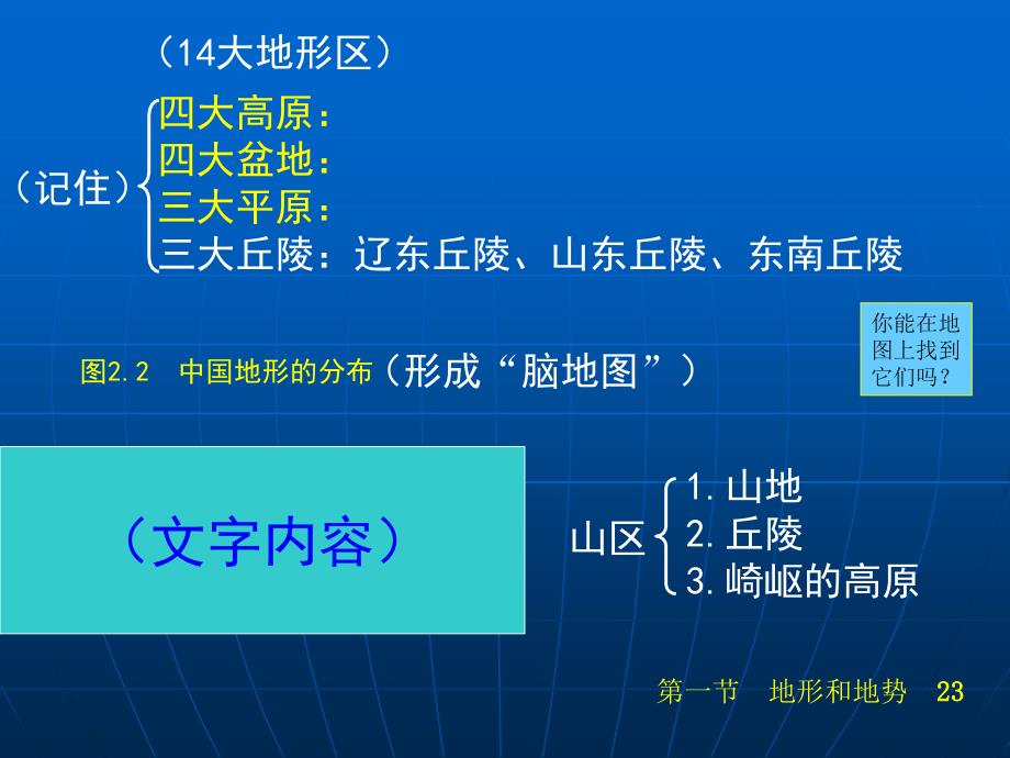 人教版八年级地理上册地形和地势课件_第2页