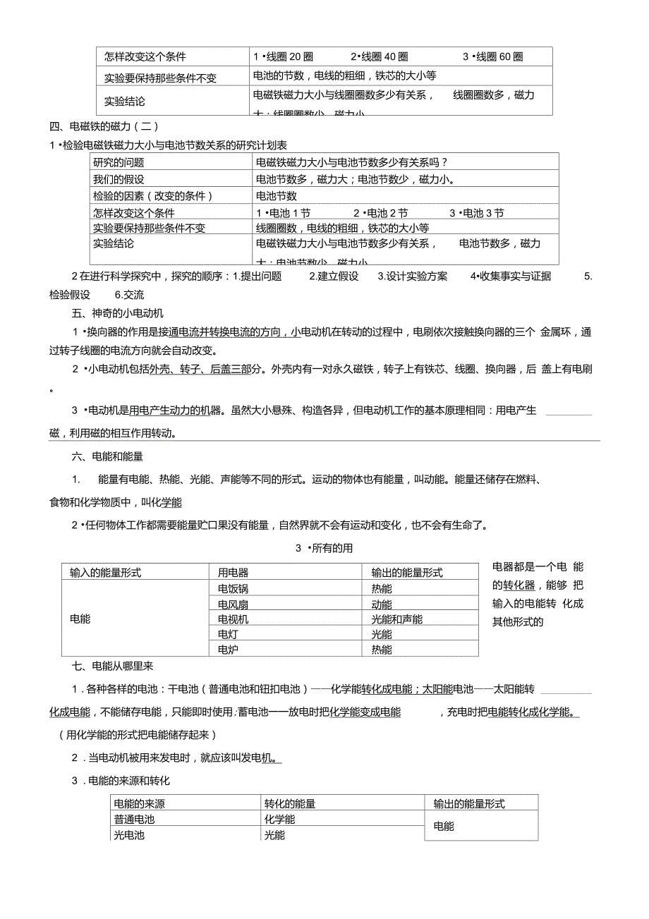 教科版小学六年级科学上册知识点_第5页